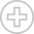emergency cross inside a circle icon