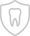 Tooth on a shield icon