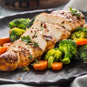 Chicken breast and vegetables
