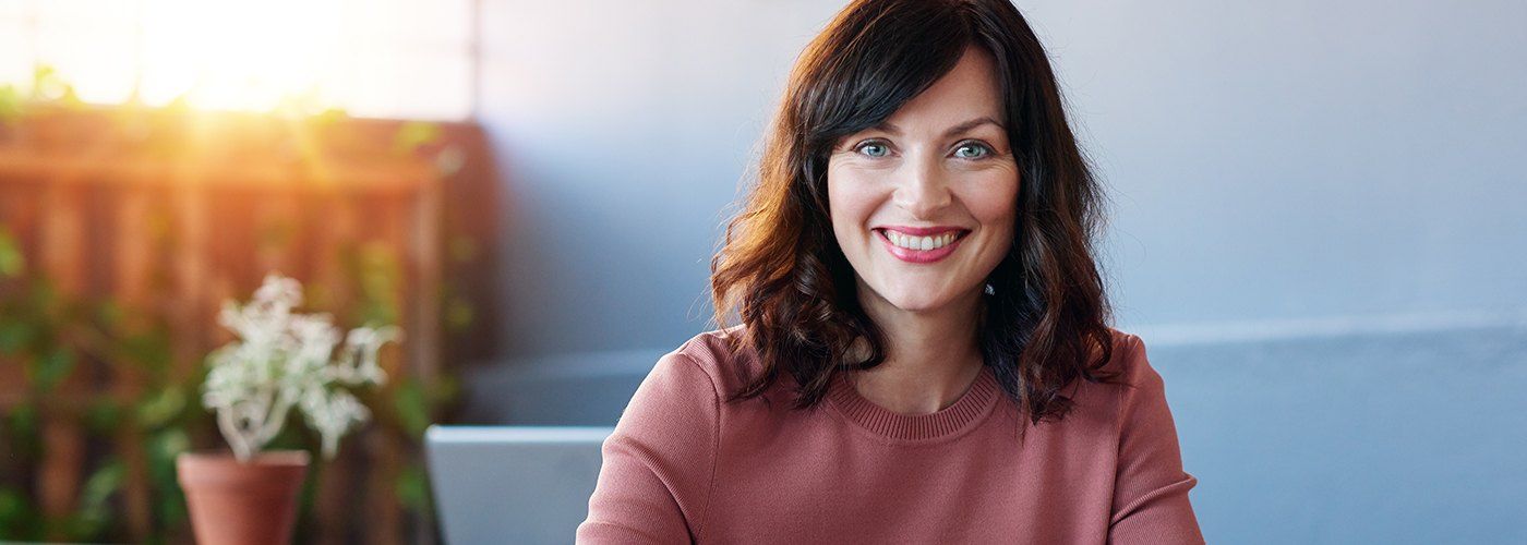 Woman with healthy smile